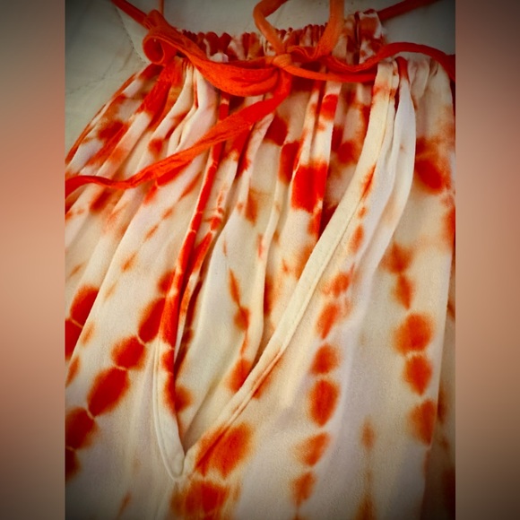YFB Red and White Tie-Dye Maxi Dress size S - Picture 3 of 4